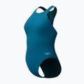 Дамски цял костюм за плуване Speedo Racer Zip with Built in Swim Bra dark teal 8