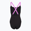 Дамски цял бански костюм Speedo Shaping Crossback neon violet 2