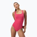 Дамски цял костюм за плуване Speedo Flex Band with Swim Bra raspbery fill/vermilion/punch