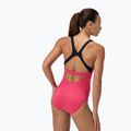 Дамски цял костюм за плуване Speedo Flex Band with Swim Bra raspbery fill/vermilion/punch 3