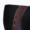 Мъжки плувни шорти тип клин Speedo Duo Logo Print Mid Jammer black/coral sands/neon violet 4