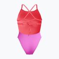 Дамски цял бански костюм Speedo Solid Lattice Tie-Back neon violet 2