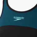 Speedo дамски бански костюм от една част High Neck Splice Cross Back dark teal 3