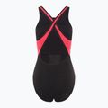 Speedo дамски бански костюм от една част High Neck Splice Cross Back малинов пълнеж 2