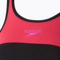 Speedo дамски бански костюм от една част High Neck Splice Cross Back малинов пълнеж 3