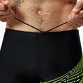 Мъжки боксерки за плуване Speedo Medley Logo Aquashort black/hyper yellow 4