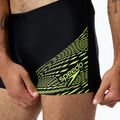 Мъжки боксерки за плуване Speedo Medley Logo Aquashort black/hyper yellow 3