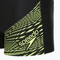 Мъжки боксерки за плуване Speedo Medley Logo Aquashort black/hyper yellow 3