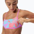 Speedo Allover Дигитален бански с кръстосани гърбове Crop Top caluna floral/arctic glass 6