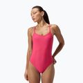 Дамски цял костюм за плуване Speedo Solid Racerback raspberry fill/vermilion/punch