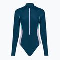 Speedo дамски бански костюм от една част Zip Colorblock dark teal