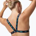 Speedo Твърдо лого Еластичен бански с кръстосана предна част антрацит 7