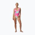 Дамски цял костюм за плуване Speedo Flu3nte Printed Convertible coral sands 6