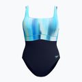 Дамски цял костюм за плуване Speedo Shaping Contour Eclipse Printed true navy/berry