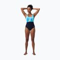 Дамски цял костюм за плуване Speedo Shaping Contour Eclipse Printed true navy/berry 6