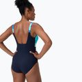 Дамски цял костюм за плуване Speedo Shaping Contour Eclipse Printed true navy/berry 7