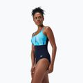 Дамски цял костюм за плуване Speedo Shaping Contour Eclipse Printed true navy/berry 8