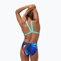 Дамски цял бански костюм Speedo Allover Digital Leaderback lava blur/speedo black 5