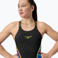 Дамски стартов екип Speedo Fastskin LZR Pure Intent 2.0 Closedback Kneeskin black / molten blur / hyper yellow / mainline 6