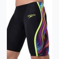 Мъжки плувни шорти тип клин Speedo Fastskin LZR Intent 2.0 Jammer black/molten blur/hyper yellow 5