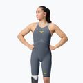 Дамски стартов екип Speedo Fastskin LZR Pure Valor 2.0 Closedback Kneeskin grey lead / acadia blue / mainline