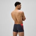 Мъжки боксерки за плуване Speedo Hyper Boom Splice grey lead/neon coral 3