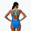 Дамски цял бански костюм Speedo Placement Laneback lagoon blue 3