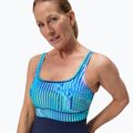 Дамски цял бански костюм Speedo Shaping Contour Eclipse Printed turquoise gem 5