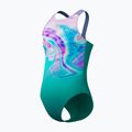 Детски цял бански костюм Speedo Printed Pulseback turquoise gem 3