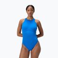Дамски цял бански костюм Speedo Racer Zip with Built in Swim Bra lagoon blue