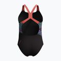 Детски цял бански костюм Speedo Digital Placement Powerback neon coral 2