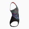 Детски цял бански костюм Speedo Digital Placement Powerback neon coral 4