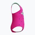 Детски цял бански костюм Speedo Digital Printed neon bubblegum 4
