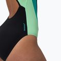Дамски цял бански костюм Speedo High Neck Splice Cross Back turquoise gem 7