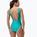 Дамски цял бански костюм Speedo Logo Square Back turquoise gem 3