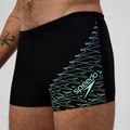 Мъжки боксерки за плуване Speedo Medley Logo Aquashort black/alfalfa green 5
