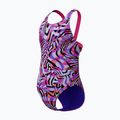 Детски цял бански костюм Speedo Digital Allover Leaderback flare pink 3