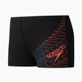 Детски боксерки за плуване Speedo Medley Logo Aquashort anthracite/neon coral 3