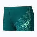 Детски плувни боксерки Speedo Medley Logo Aquashort deep emerald/alfalfa green 3