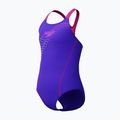 Детски цял бански костюм Speedo Medley Logo Medalist indigo glow 3