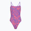 Дамски цял бански костюм Speedo FL Printed Web Back coral cluster/indigo glow