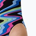 Дамски цял бански костюм Speedo FL Printed Leaderback ripple melody/lagoon blue 6