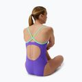 Дамски цял бански костюм Speedo FL Solid Flyback 2.0 indigo glow/alfalfa green 2