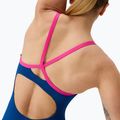 Дамски цял бански костюм Speedo FL Solid Flyback 2.0 aegean denim/flare pink 5