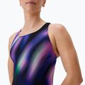 Цял бански костюм Speedo Placement Printed Powerback blurry glass/black 4