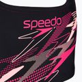 Детски бански костюм от две части Speedo Medley Logo Racerback 2pc anthracite/pink 5