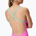 Дамски цял бански костюм Speedo FL Solid V-Back 2.0 neon flamingo 4