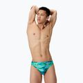 Мъжки боксерки за плуване Speedo Printed Brief sunset grove/green