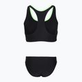 Дамски бански костюм от две части Speedo Placement Raceback 2pc anthracite/clover 2