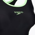 Дамски бански костюм от две части Speedo Placement Raceback 2pc anthracite/clover 5